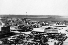 Downtown square, looking Northwest from the water tower