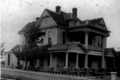 The T.C. Brown house, completed in 1900, faced east onto 9th St. between present Main St. and Avenue A.