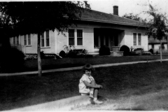 The Hattie Flook Watson house on Avenue C between Ninth St and present Glenbrook was designed by her and built in ca.
