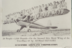 The Silvaire, an all-metal "personal plane," was manufactured by Luscombe Airplane Coroporation, which moved its facilities from Trenton, New Jersey to a 500-acre tract west of Galrand in 1945.