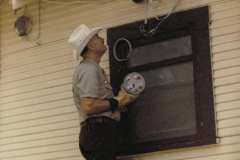 GP&L worker, changing electrical meter