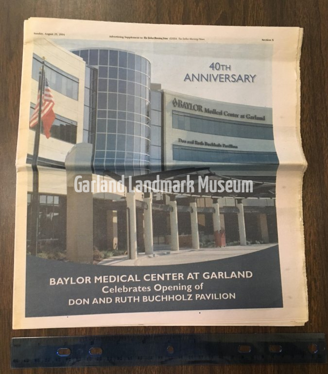 Baylor Medical Center 40th Anniversary Newspaper Ad