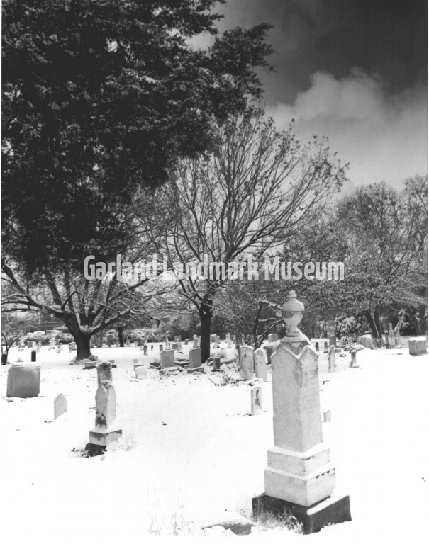 Knights of Pithias Cemetary, Garland Memorial Park, at the corner of Garland Road and Miller Road.