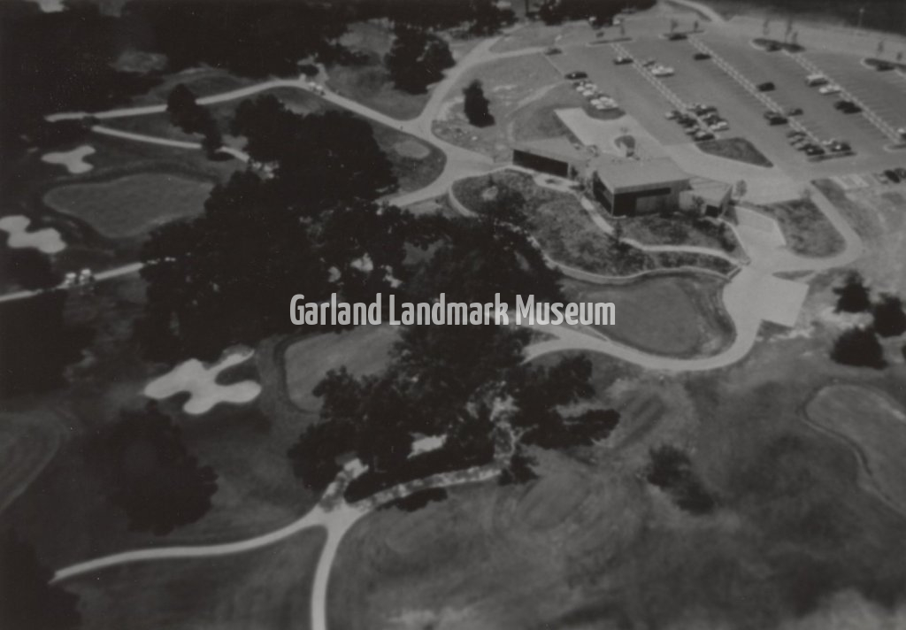 Aerial photo of Firewheel Old Course and parking lot.