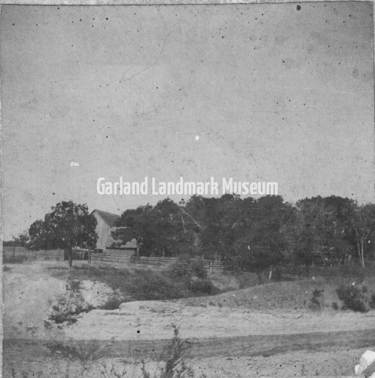 G.W. James Farm barn, looking from creek