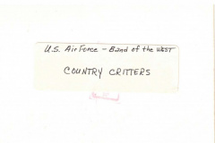 US Air Force Country Critters Band of the West