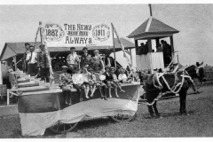 Garland News Parade Float - Wagon and horse