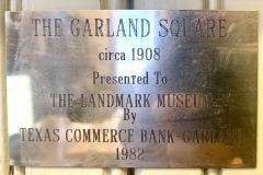 Original 1980 Sketch of Downtown Garland ca. 1908 by Frank Oliver