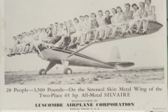 The Silvaire, an all-metal "personal plane," was manufactured by Luscombe Airplane Coroporation, which moved its facilities from Trenton, New Jersey to a 500-acre tract west of Galrand in 1945.