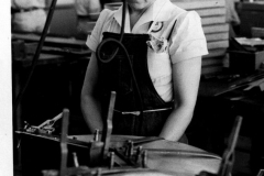 Woman operating press - Southern Aircraft 1940's