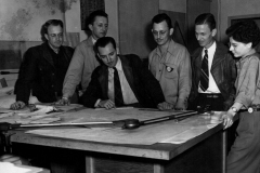 Southern Aircraft - designers around drawing board 1940's