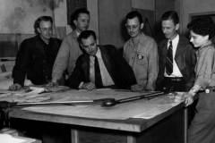 Southern Aircraft - designers around drawing board 1940's