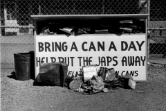 World War 2 Bring A Can Drive collection bin at Southern Aircraft
