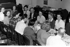 Office luncheon at Southern Aircraft for Frances Brown