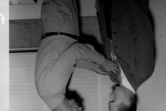 Man receiving pin