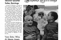 Newsletter -"Varometer" publication, December 1969, page 1