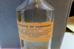 Spirits of Camphor Medicine Bottle from Handley Druggist
