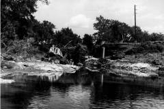 Flood damage at Duck Creek. More flood damage along Duck Creek from the flood of 1949.