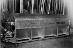 Custom built cotton seed grader designed by Ferris Watson. circa 1930s.