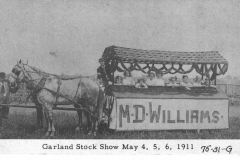 Garland Stock Show May 4, 5 ,6 1911 M.D. Williams