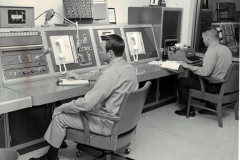 Garland Fire Department switchboard. Central dispatch center at new Fire Station at 1019 Austin Street around 1967