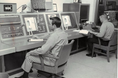 Garland Fire Department switchboard. Central dispatch center at new Fire Station at 1019 Austin Street around 1967