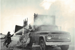 Garland Fire Department, Garland Fire Department fights a truck fire in August 1967.