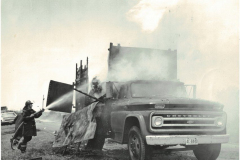 Garland Fire Department, Garland Fire Department fights a truck fire in August 1967.