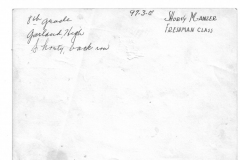 8th grade, Garland High School - Doris "Shorty" Manzer in back row