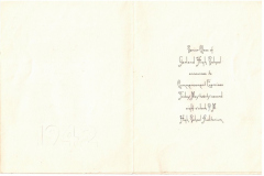 Invitation - Garland High School Commencement Exercises, 1942
