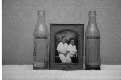 Garland Beverage Company Bottles with Portrait of Owner's Sons