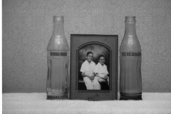 Garland Beverage Company Bottles with Portrait of Owner's Sons