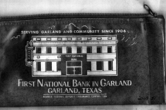 Bank Deposit Bag - First National Bank in Garland