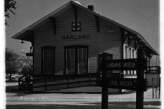 South end of Depot with snow on ground (1983)