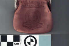 First National Bank Leather Coin Purse