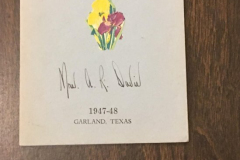 The Garland Garden Club Yearbook 1947-1948