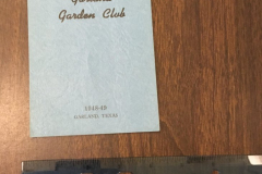 The Garland Garden Club Yearbook 1948-1949
