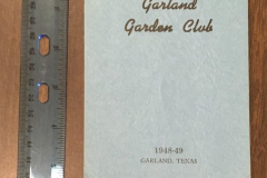 The Garland Garden Club Yearbook 1948-1949