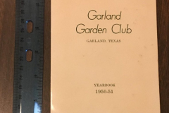 The Garland Garden Club Yearbook  1950-1951
