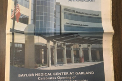 Baylor Medical Center 40th Anniversary Newspaper Ad