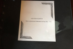 IMCO Advertising Portfolio 952-1953.