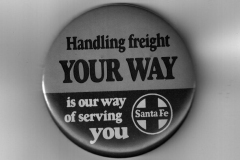 Santa Fe Railroad Advertising Pin