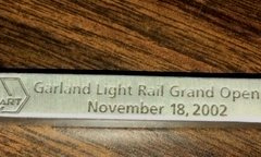 Garland DART Light Rail Grand Opening Figurine