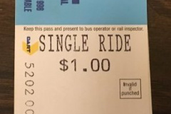1997 DART Single Ride Ticket