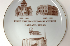 First United Methodist Church Commemorative Plate