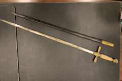 Odd Fellow ceremonial sword and scabbard