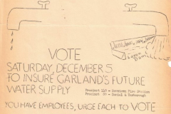 1957 Chamber of Commerce flier encouraging people to vote on December 5, 1957