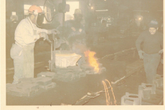 Precision employees at work in the foundry