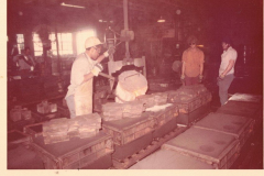 Precision employees at work in the foundry