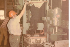 Precision employees at work in the foundry